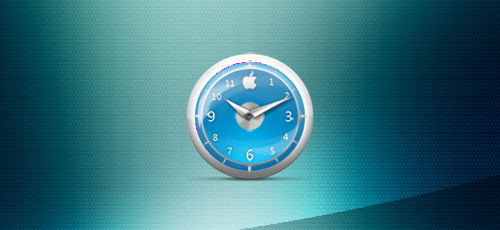 Apple-Clock-Blue-Classic